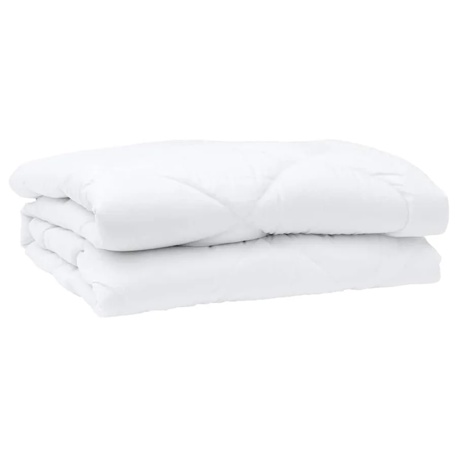 Duvet d'été simple Blanc 220 x 200 x 3 cm Polyester - 4