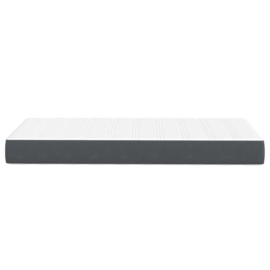 Matelas de Lit avec matelas Gris 80 x 200 cm tissu - 5