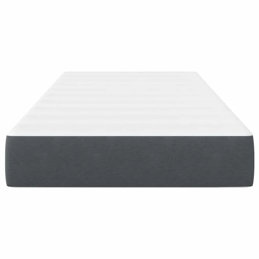 Matelas de Lit avec matelas Gris 80 x 200 cm tissu - 6