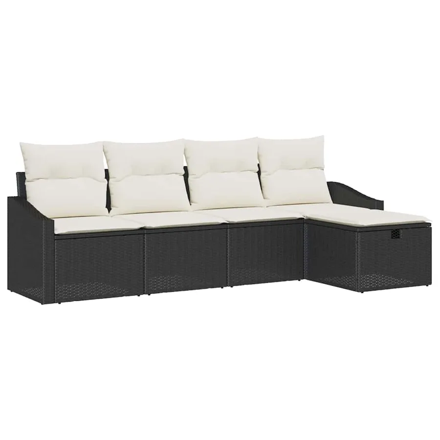 Ensemble de Canapés avec coussin 6 pcs polyrotin - 2