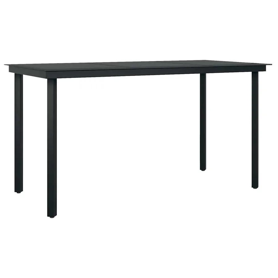 Ensemble à manger jardin coussins 5 pcs gris poly rotin verre - 5