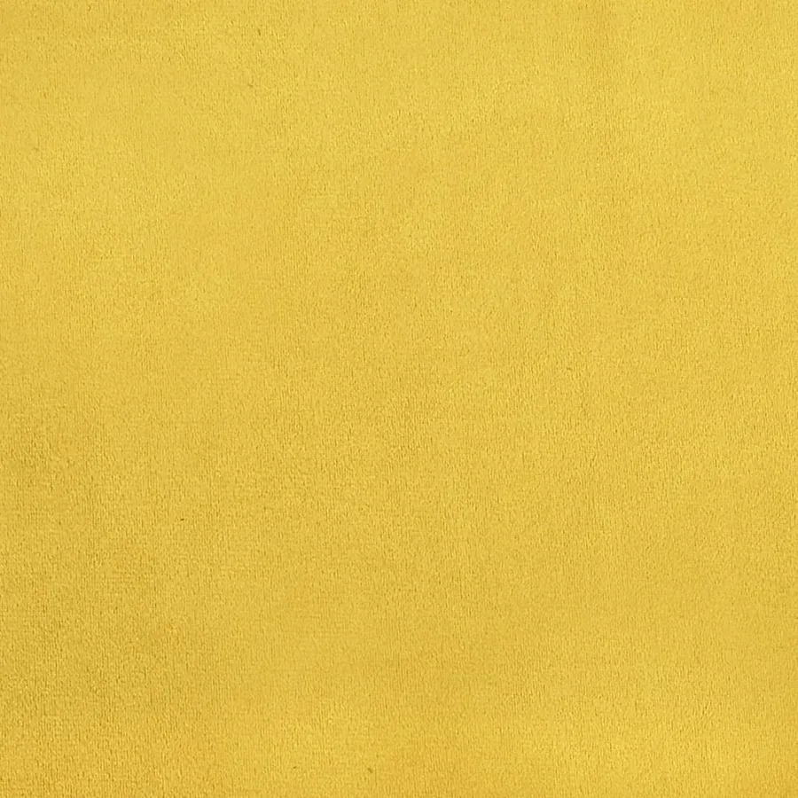 Fauteuil avec repose-pied jaune velours - 7