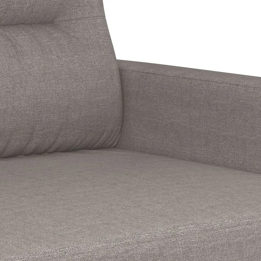 Ensemble de canapés 3 pcs avec coussins taupe tissu - 8