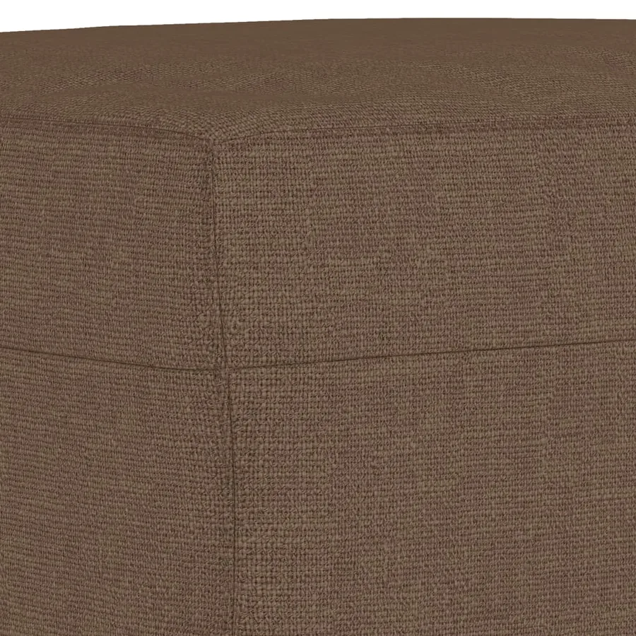 Ensemble de canapés 4 pcs avec coussins marron tissu - 8