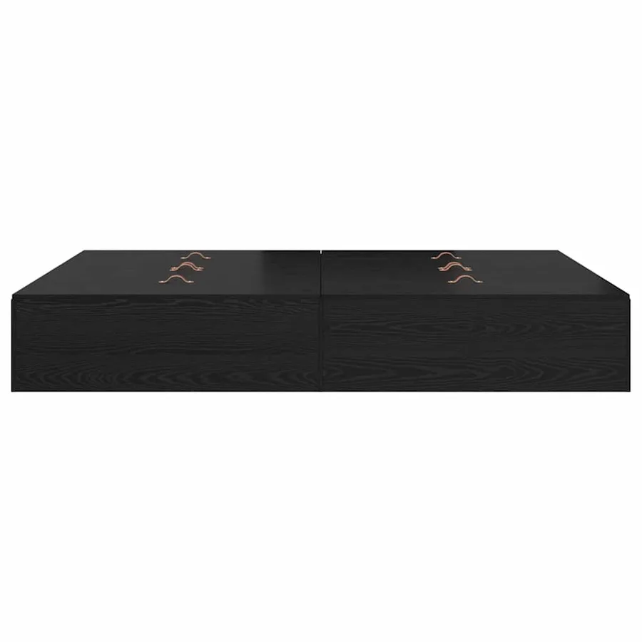 Cadre de lit avec rangement Chêne noir 140 x 190 cm - 7