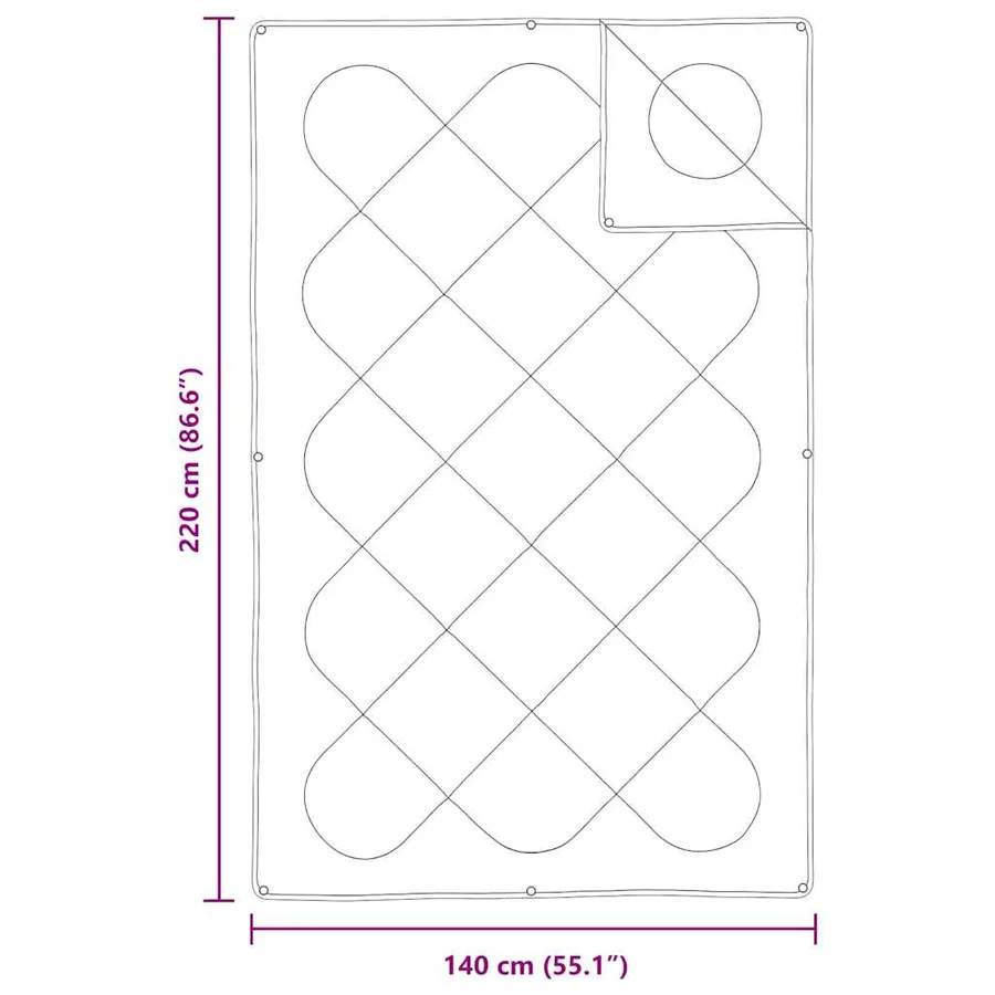 Duvet 2-en-1 Blanc 221 x 140 x 10 cm Polyester - 8