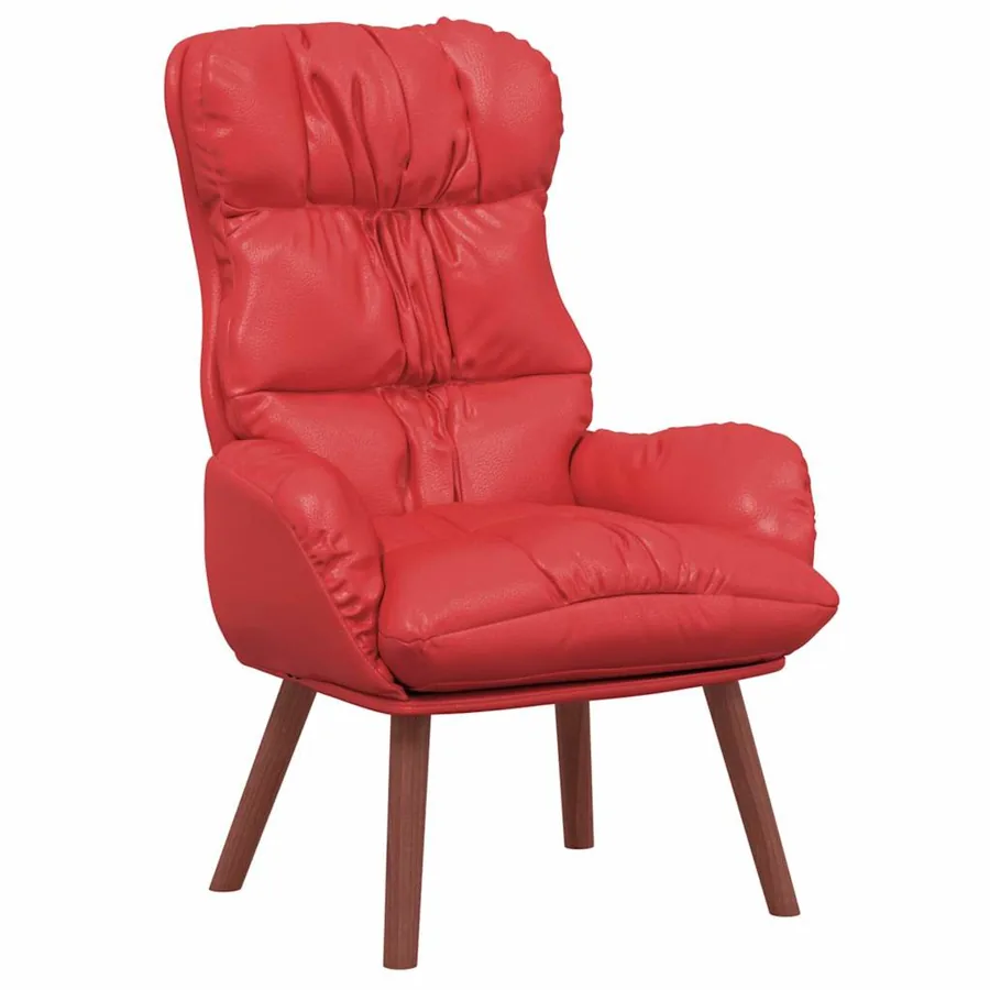 fauteuil Rouge 69 x 74 x 93 cm Simili cuir - 2