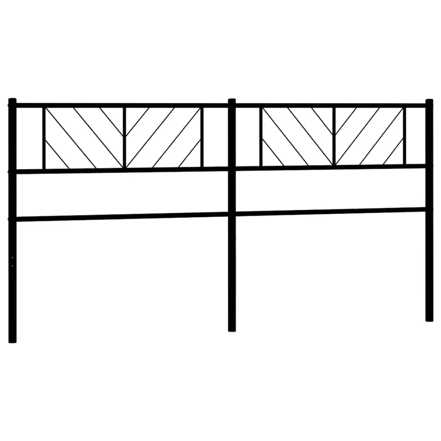 Tête de lit de remplacement métal noir 193 cm - 2