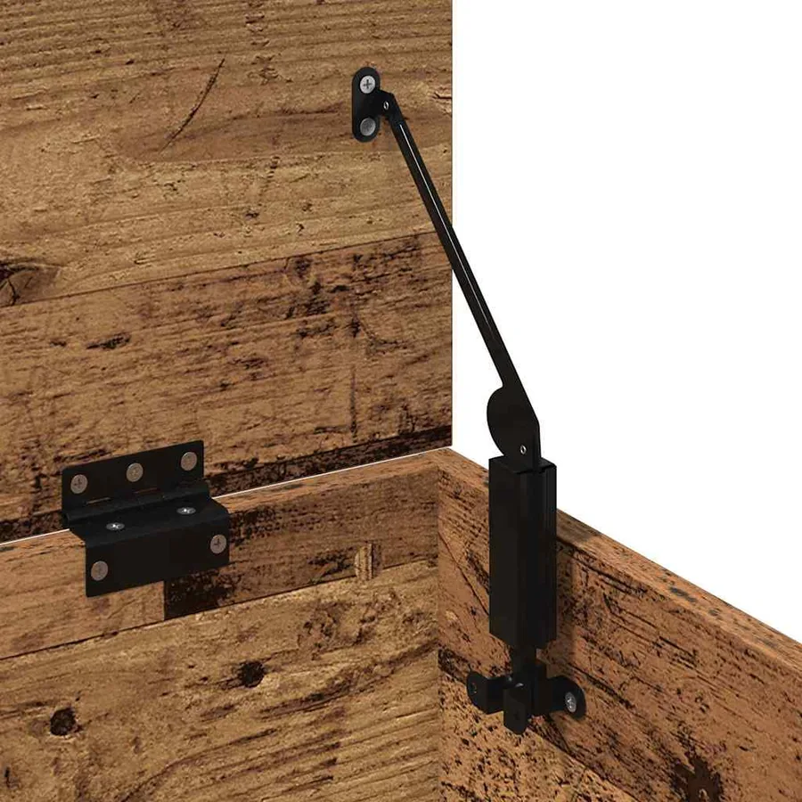 Boîte de Rangement avec stockage Bois Ancien 102 x 35 x 35 cm - 9