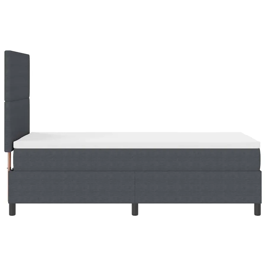 Lit à ressort LED Gris foncé et blanc 80 x 200 cm - 9