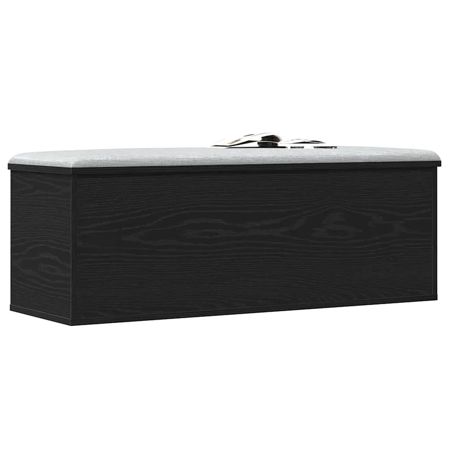 Boîte de Rangement avec stockage Chêne noir 102 x 35 x 35 cm - 3