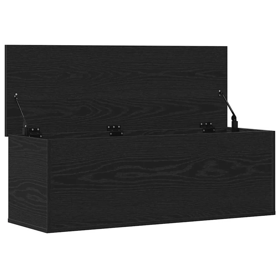 Boîte de Rangement avec stockage Chêne noir 102 x 35 x 35 cm - 5