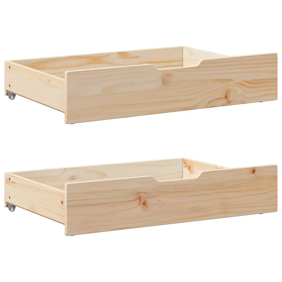 Lit de jour avec tiroirs sans matelas 90x200 cm bois massif - 5