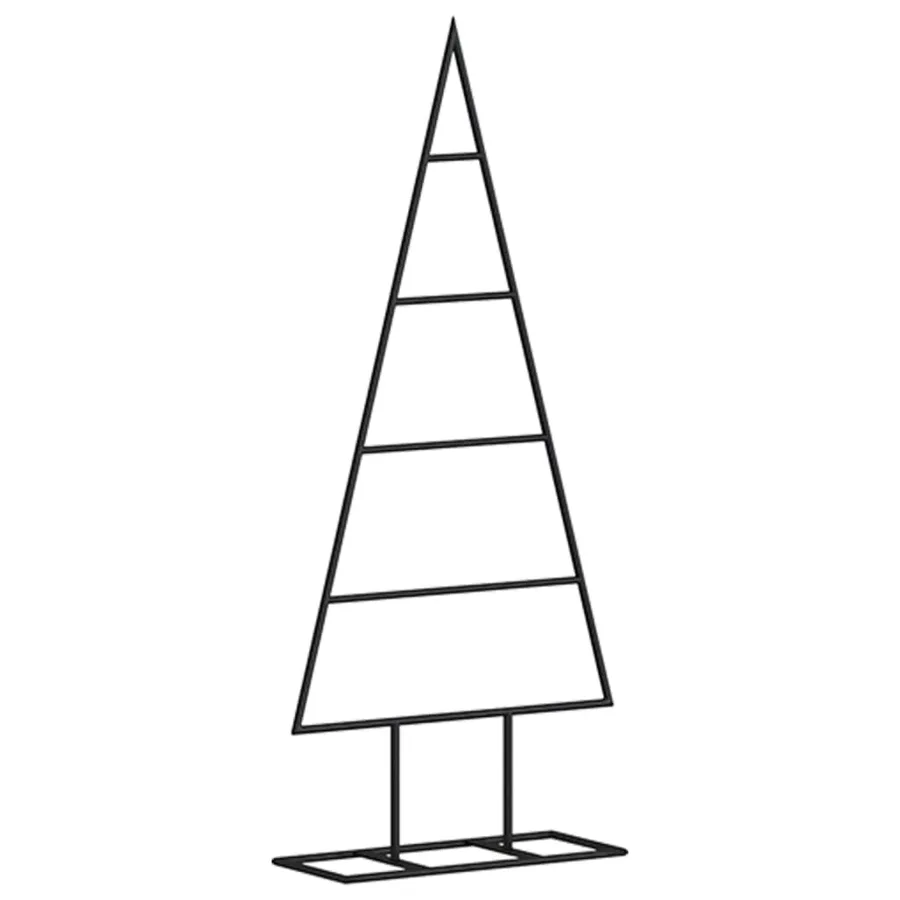 Arbre de Noël en métal pour décoration noir 60 cm - 2