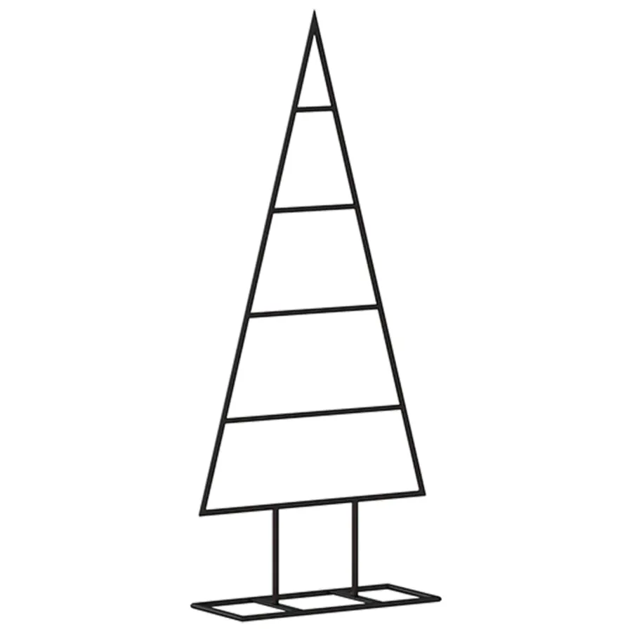 Arbre de Noël en métal pour décoration noir 60 cm - 5