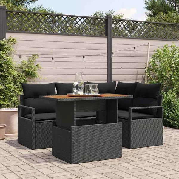 Ensemble de canapé de jardin 5 pc 4-Nombre de places
