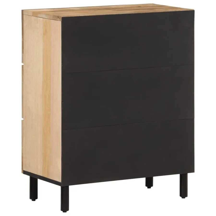 Armoires latérales 2 pcs 60x33x75 cm bois massif de manguier - 6