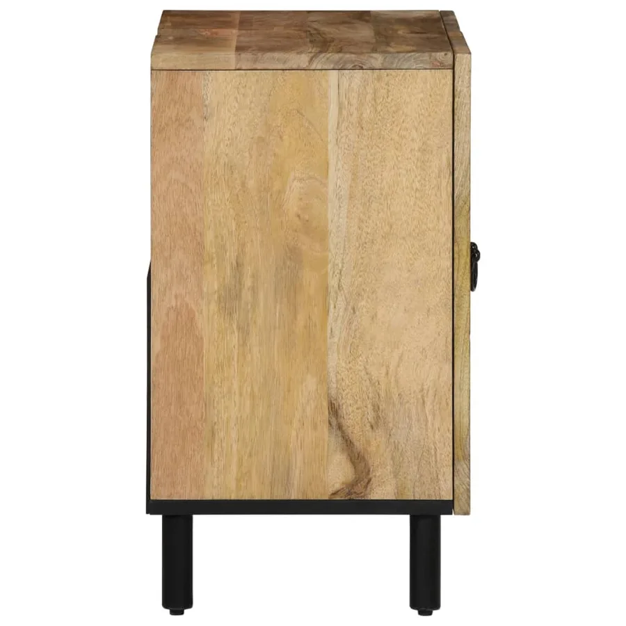Ensemble de meubles salle de bain 2 pcs bois de manguier massif - 6