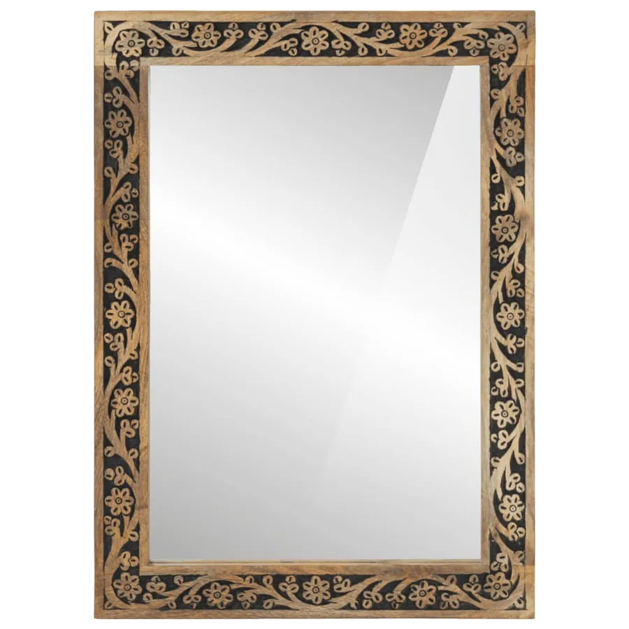 Ensemble de meubles salle de bain 2 pcs bois de manguier massif - 8