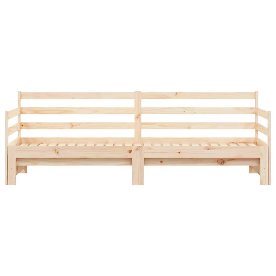 Lit de jour et lit gigogne sans matelas 80x200 cm bois massif - 5