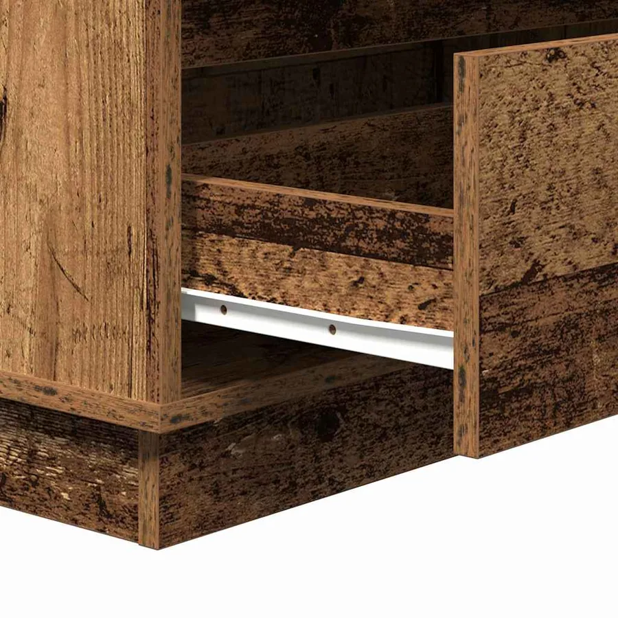 Cabinet de chevet avec tiroir Bois ancien 71 x 34,5 x 75 cm - 11