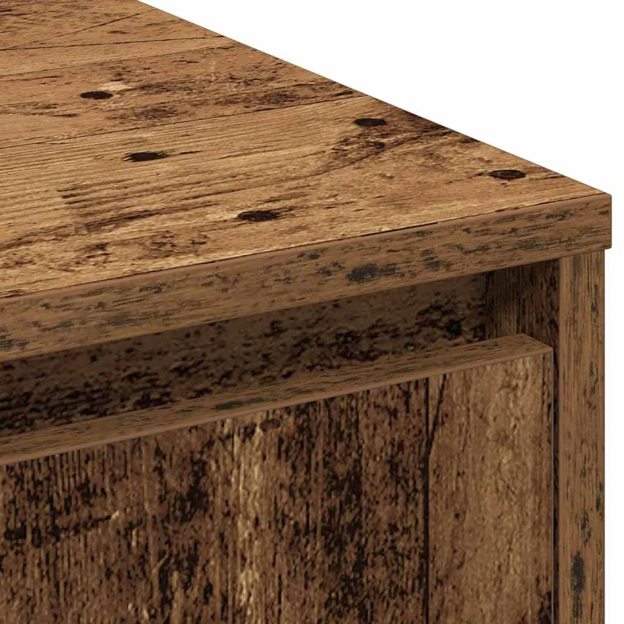 Buffet LED Bois ancien 90 x 32 x 75 cm Bois d'ingénierie - 12