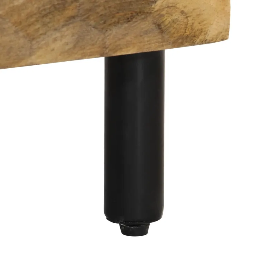 Tables de chevet 2 pcs 40x33x46 cm Bois de manguier solide - 9