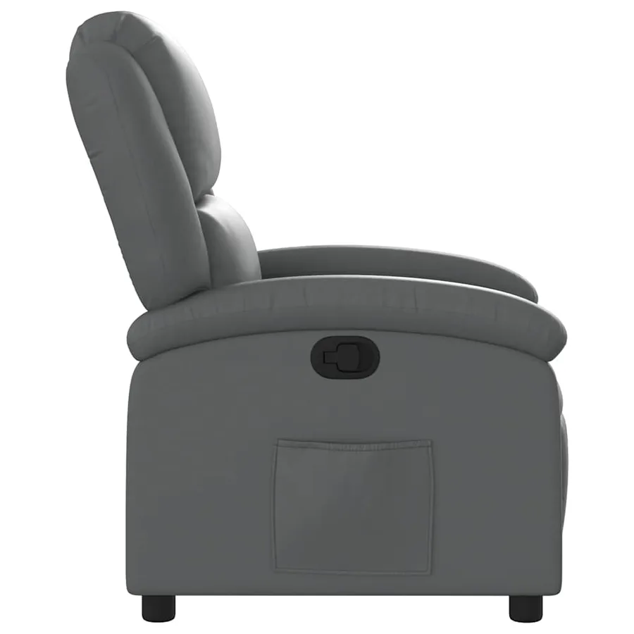 Fauteuil inclinable Gris Similicuir - 5