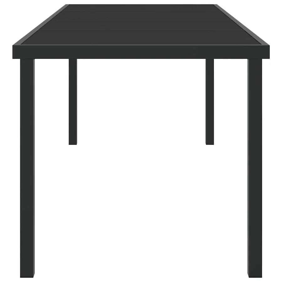 Table de Jardin Noir 200 x 80 x 73 cm Métal - 6