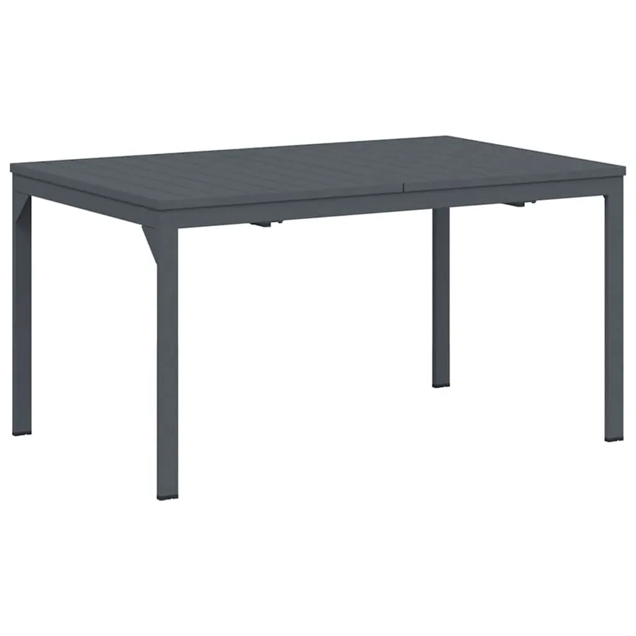 Table à dîner d'extérieur Anthracite 210 x 90 x 73 cm Acier - 2