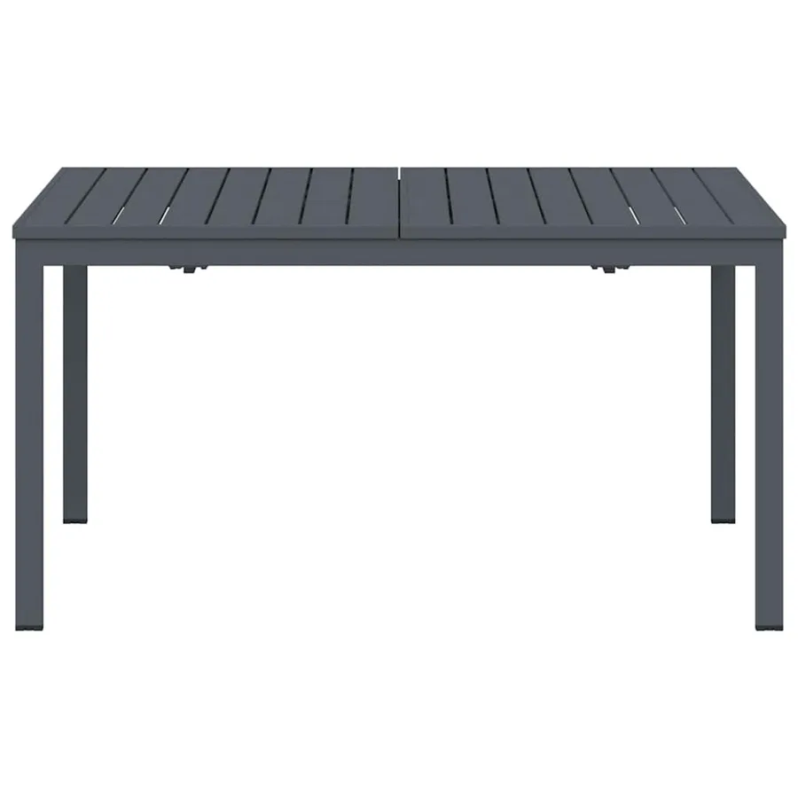 Table à dîner d'extérieur Anthracite 210 x 90 x 73 cm Acier - 5