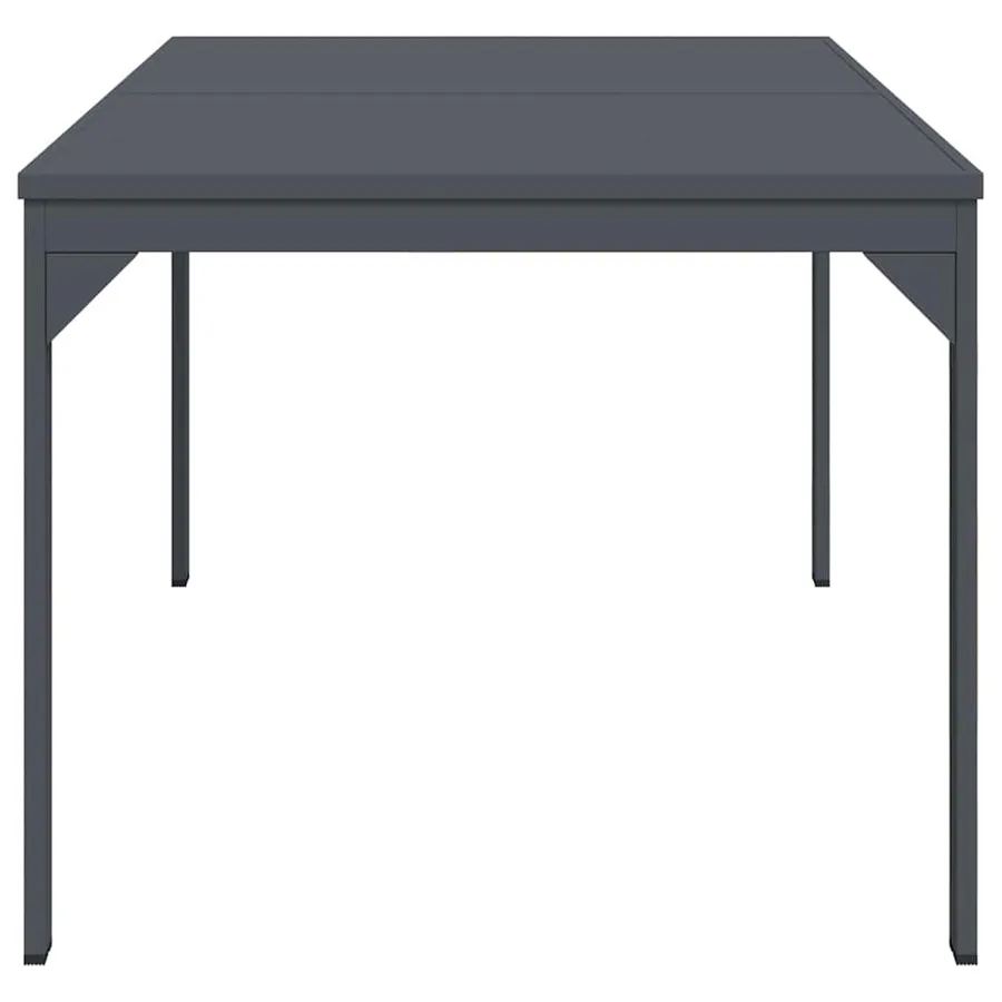 Table à dîner d'extérieur Anthracite 210 x 90 x 73 cm Acier - 6