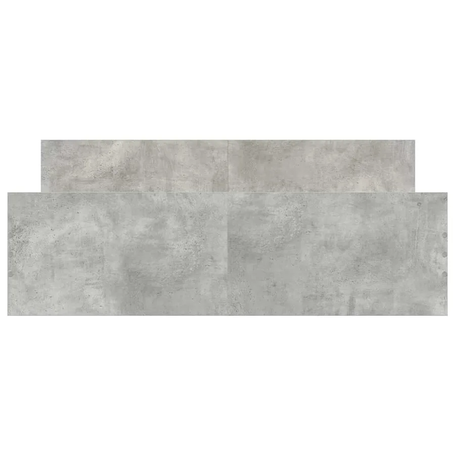 Cadre de lit sans matelas gris béton 140x200 cm - 5