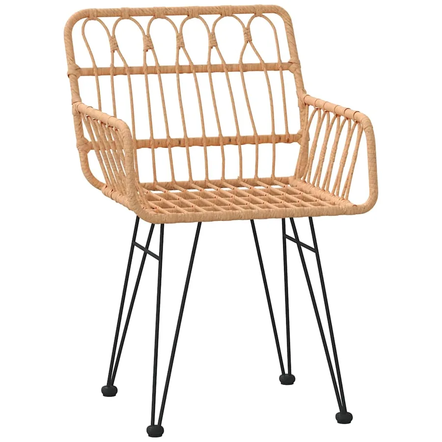 Ensemble de salle à manger pour jardin 7 pcs Marron - 6