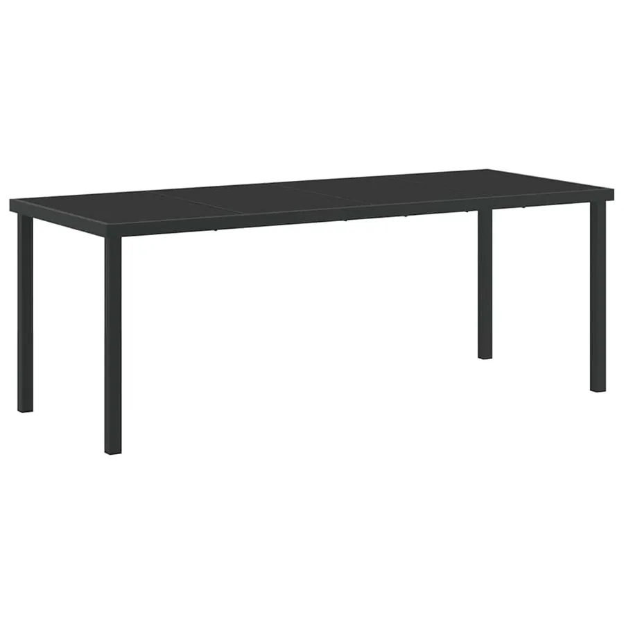 Ensemble de salle à manger pour jardin 9 pcs Blanc - 5