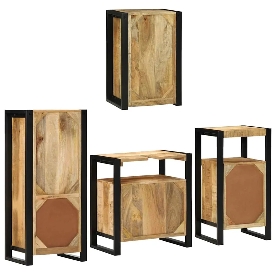 Ensemble de mobilier de salle de bain Montage mural 4 pcs - 10