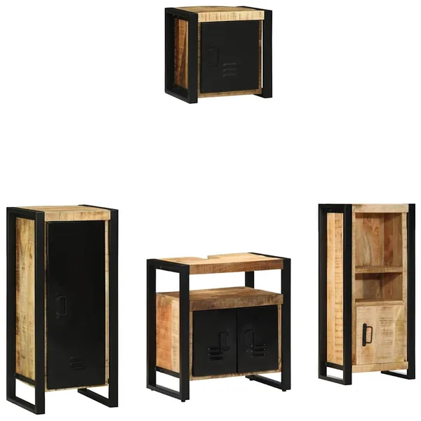 Ensemble de mobilier de salle de bain avec tiroir 4 pcs