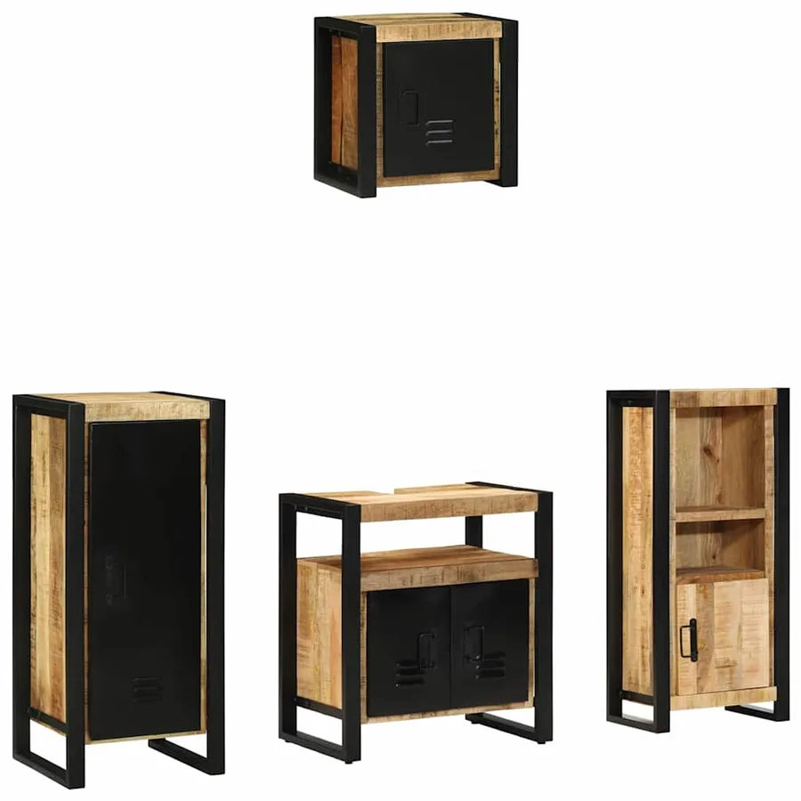 Ensemble de mobilier de salle de bain avec tiroir 4 pcs - 10