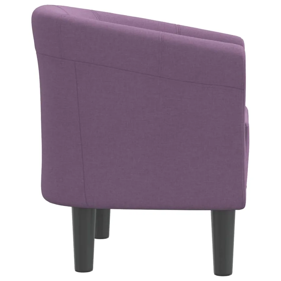 Chaise cabriolet violet tissu - 4