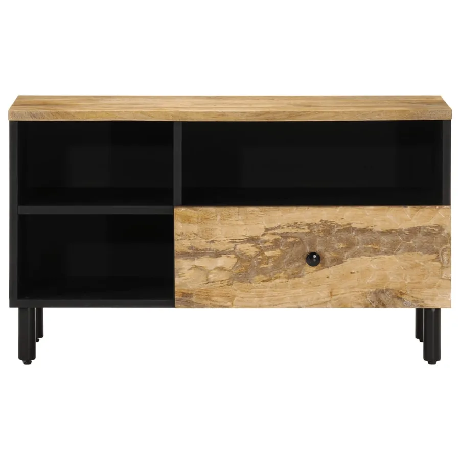 Meuble TV 80x33x46 cm bois massif de manguier - 3