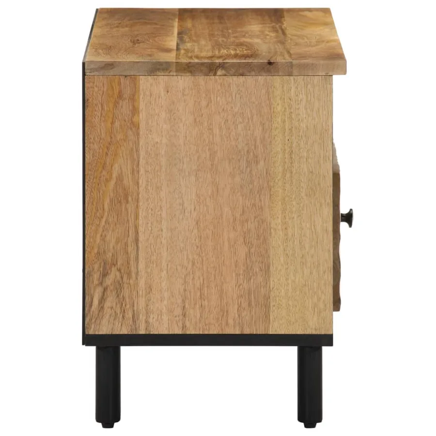 Meuble TV 80x33x46 cm bois massif de manguier - 4