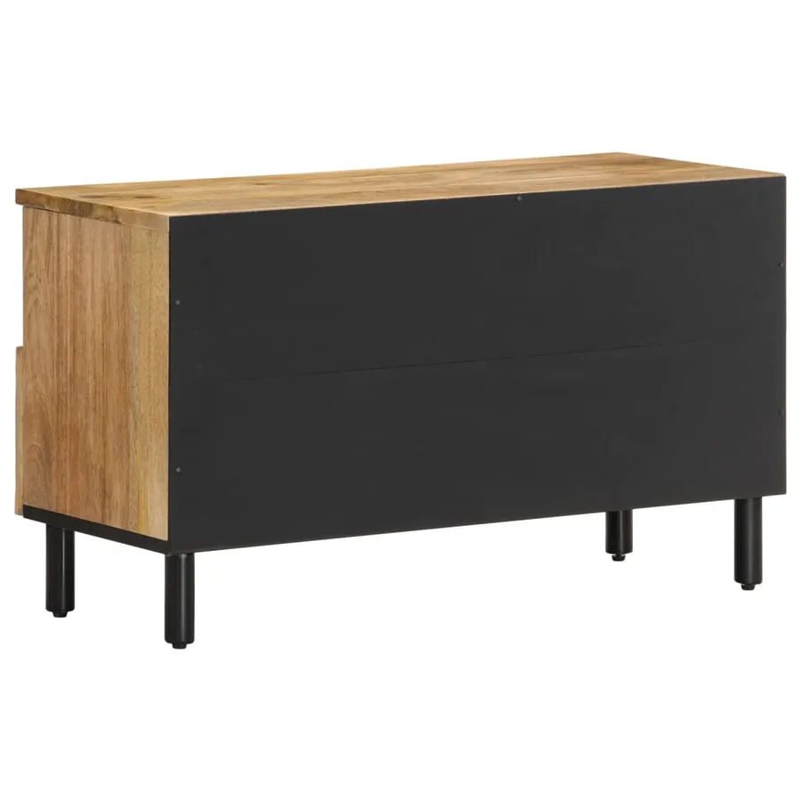 Meuble TV 80x33x46 cm bois massif de manguier - 5