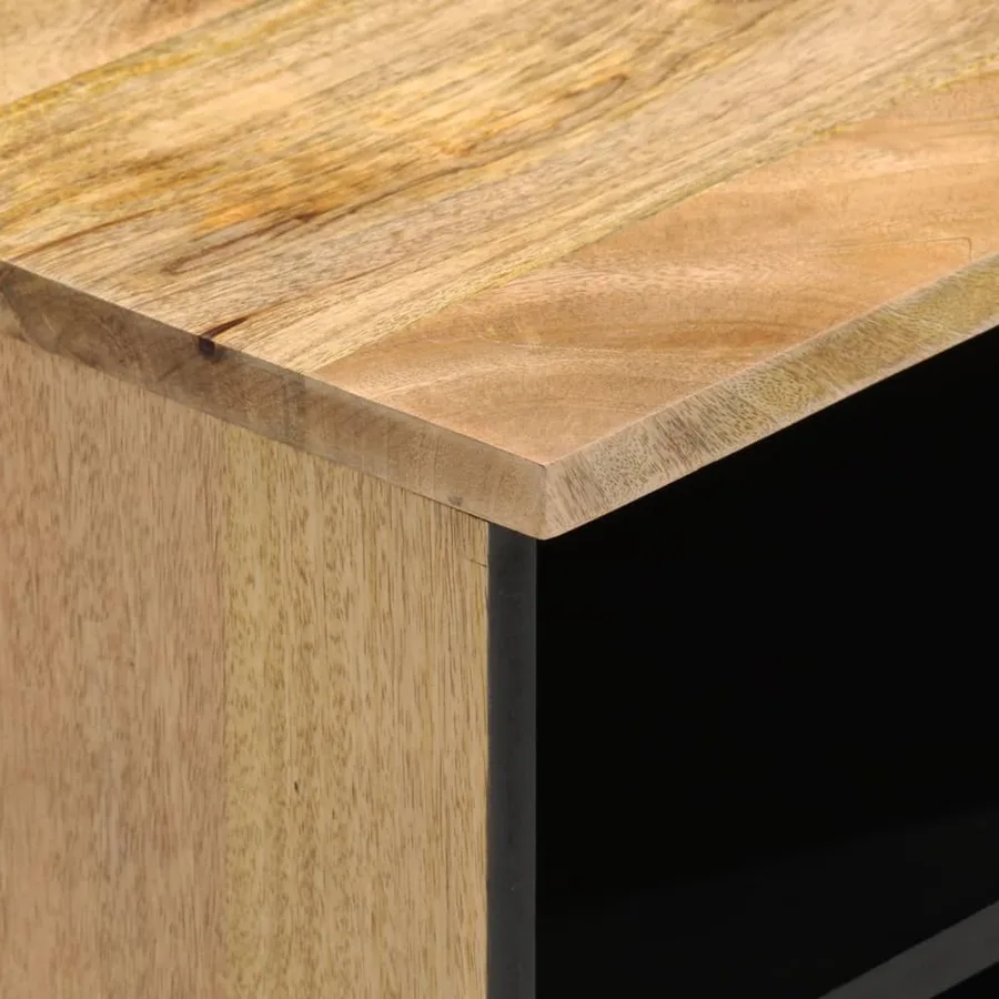 Meuble TV 80x33x46 cm bois massif de manguier - 7