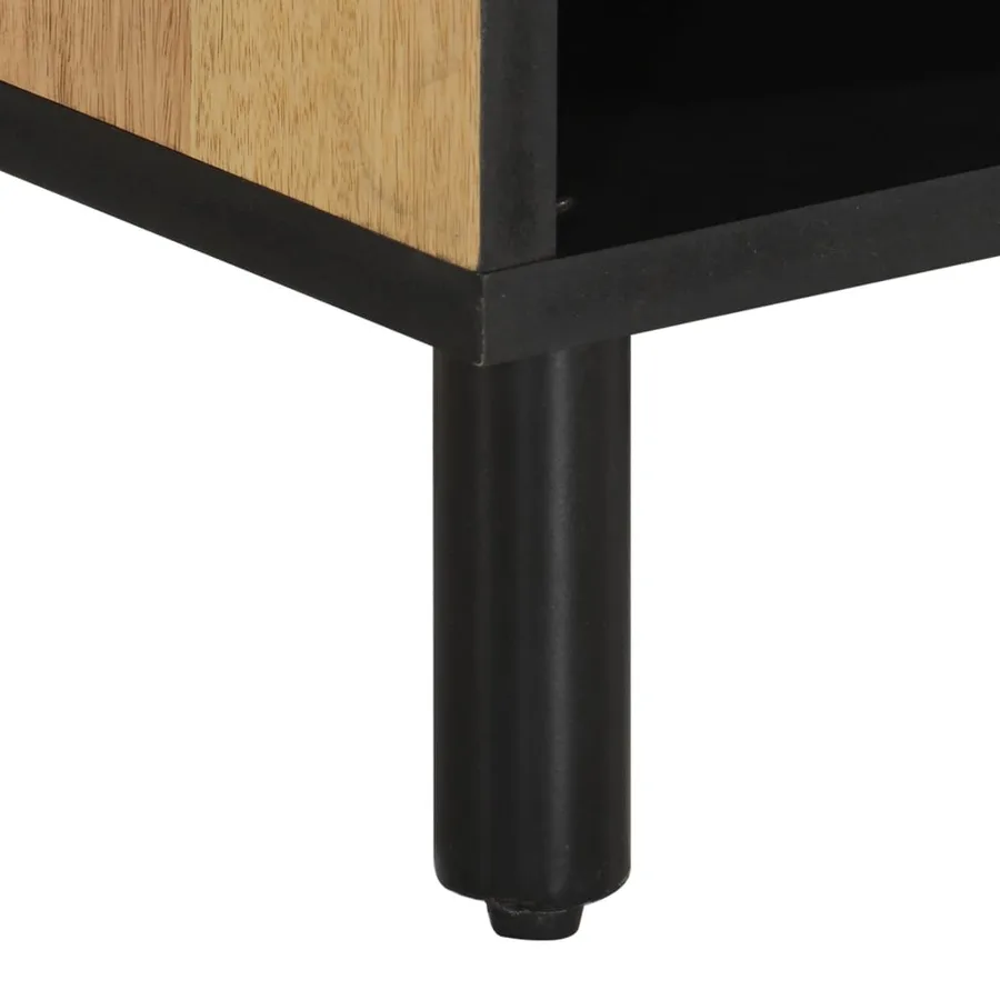 Meuble TV 80x33x46 cm bois massif de manguier - 9