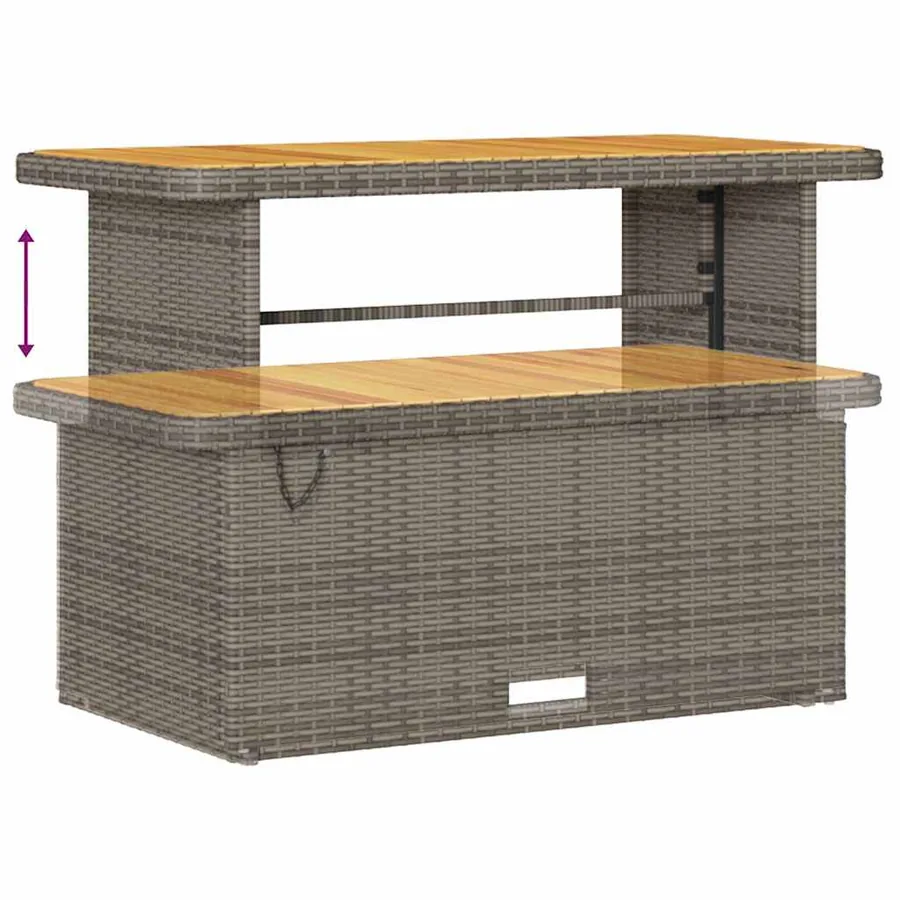 Ensemble de canapé de jardin avec coussin 18 pcs Gris polyrotin - 11