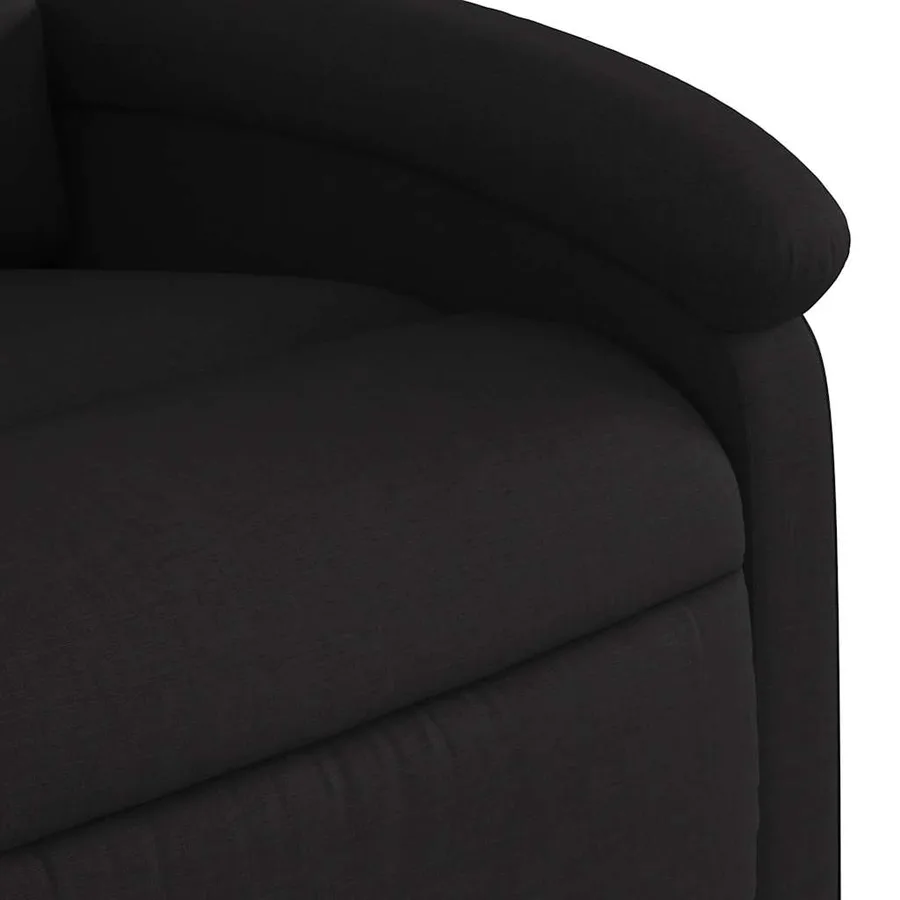 Fauteuil de massage inclinable Noir Tissu - 9