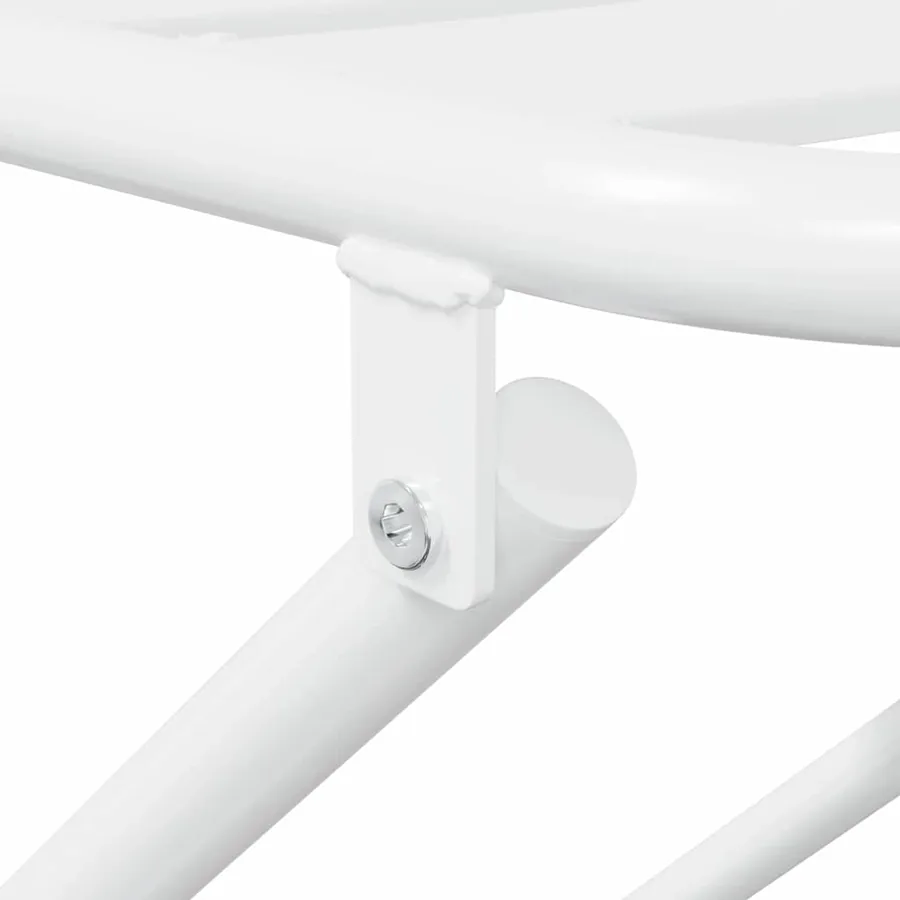 Ensemble bistro de jardin 3 pcs Blanc Acier - 10