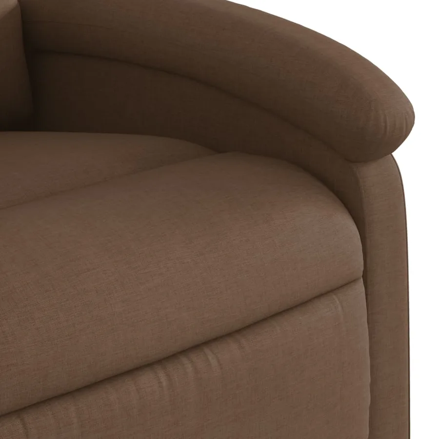 Fauteuil de massage inclinable Marron Tissu - 9
