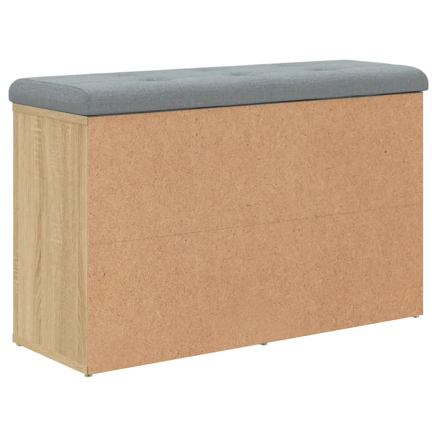 Banc à chaussures Chêne Sonoma 82x32x50 cm Bois d'ingénierie - 5
