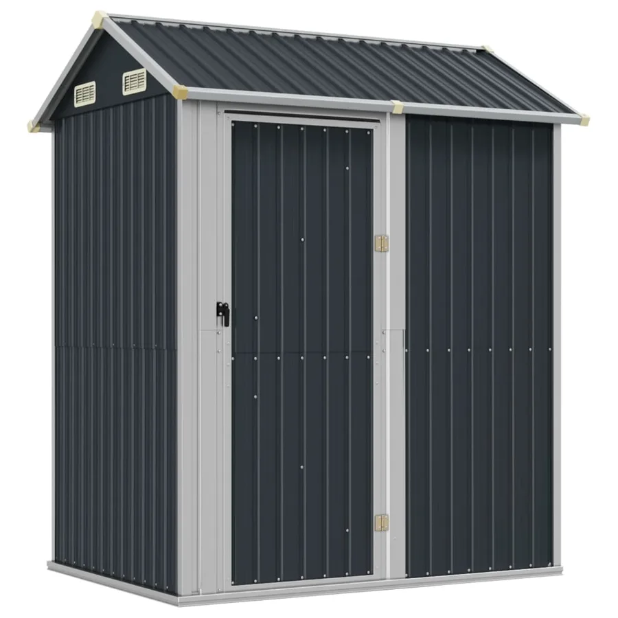 Abri de jardin Anthracite 192 x 152,5 x 237 cm Acier galvanisé - 2